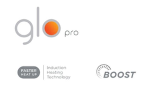 glo pro FASTER HEAT UP INDUCTION HEATING TECHNOLOGY BOOST Logo (EUIPO, 19.11.2019)