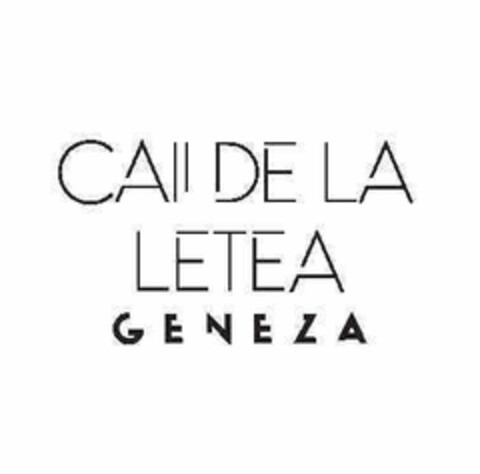 CAII DE LA LETEA GENEZA Logo (EUIPO, 04.08.2020)