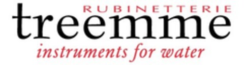 RUBINETTERIE TREEMME INSTRUMENTS FOR WATER Logo (EUIPO, 30.12.2020)