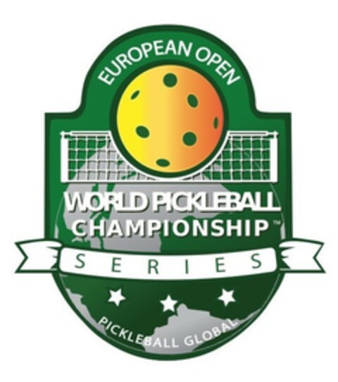 EUROPEAN OPEN WORLD PICKLEBALL CHAMPIONSHIP SERIES PICKLEBALL GLOBAL Logo (EUIPO, 08/11/2021)