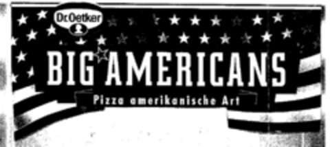 Dr. Oetker BIG AMERICANS Pizza amerikanische Art Logo (EUIPO, 30.01.1998)