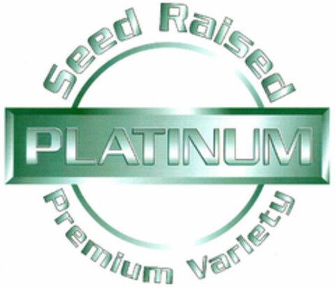Seed Raised PLATINUM Premium Variety Logo (EUIPO, 04/27/1999)