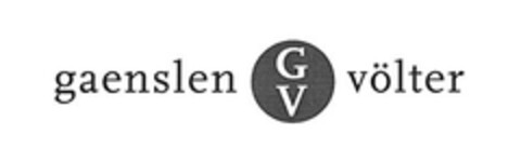 gaenslen GV völter Logo (EUIPO, 01/29/2008)