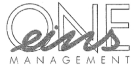 ONE eins Management Logo (EUIPO, 14.07.2010)