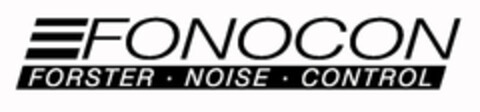 FONOCON FORSTER NOISE CONTROL Logo (EUIPO, 06/06/2014)