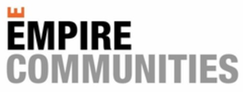 E EMPIRE COMMUNITIES Logo (EUIPO, 29.12.2016)