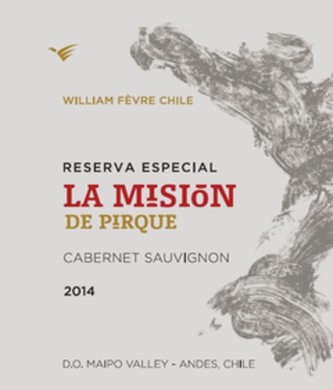 WILLIAM FEVRE CHILE RESERVA ESPECIAL LA MISION DE PIRQUE CABERNET SAUVIGNON 2014 Logo (EUIPO, 12/02/2017)