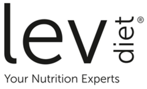 Lev diet Your Nutrition Experts Logo (EUIPO, 10/31/2018)