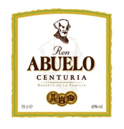 RON ABUELO CENTURIA Reserva de la famila 70cl 40%vol. Logo (EUIPO, 08/07/2019)