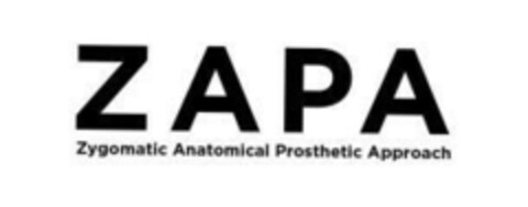 ZAPA Zygomatic Anatomical Prosthetic Approach Logo (EUIPO, 04/26/2022)