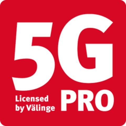 5G PRO Licensed by Välinge Logo (EUIPO, 05.09.2023)