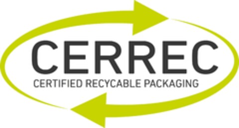 CERREC CERTIFIED RECYCABLE PACKAGING Logo (EUIPO, 17.01.2024)