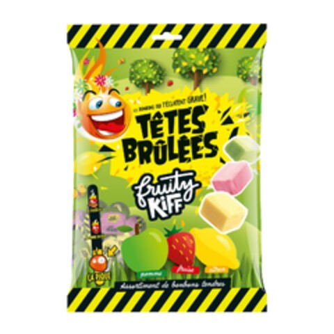 fruity KIFF,                                TÊTES BRÛLÉES les bonbons qui t'éclatent grave ! Logo (EUIPO, 02/14/2025)