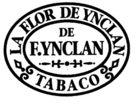 LA FLOR DE YNCLAN TABACO DE F. YNCLAN Logo (EUIPO, 04/01/1996)