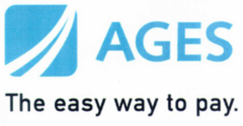 AGES The easy way to pay. Logo (EUIPO, 11.12.2000)