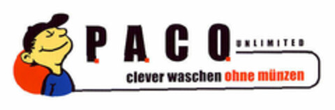 P.A. C O. UNLIMITED clever waschen ohne münzen Logo (EUIPO, 31.05.2001)