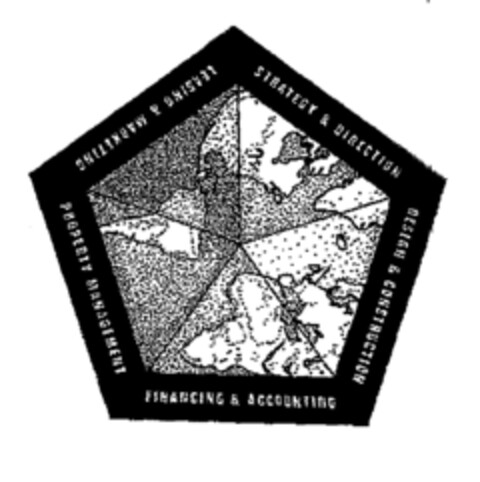 FINANCING & ACCOUNTING PROPERTY MANAGEMENT LEASING & MARKETING STRATEGY & DIRECTION DESIGN & CONSTRUCTION Logo (EUIPO, 04/25/2002)