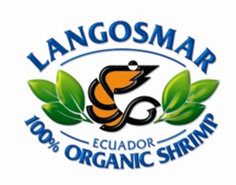 LANGOSMAR ECUADOR 100% ORGANIC SHRIMP Logo (EUIPO, 19.02.2008)