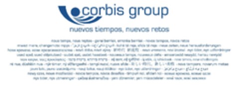 CORBIS GROUP NUEVOS TIEMPOS NUEVOS RETOS Logo (EUIPO, 12/23/2010)