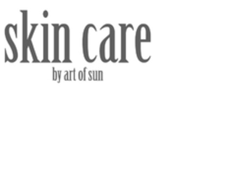 skin care by art of sun Logo (EUIPO, 09/24/2012)