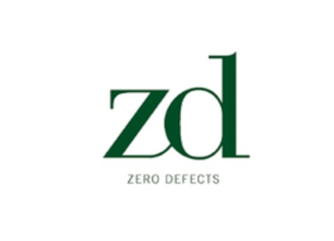 ZD ZERO DEFECTS Logo (EUIPO, 05/10/2013)