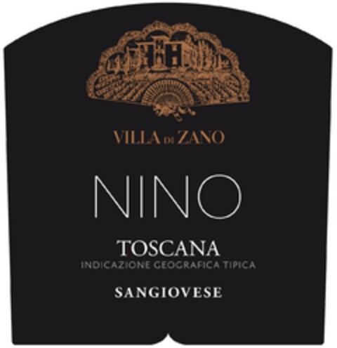 VILLA DI ZANO NINO TOSCANA INDICAZIONE GEOGRAFICA TIPICA SANGIOVESE Logo (EUIPO, 04.10.2013)