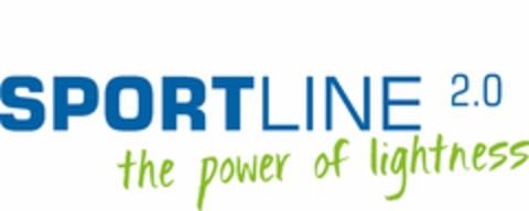 SPORTLINE 2.0 the power of lightness Logo (EUIPO, 08/08/2014)