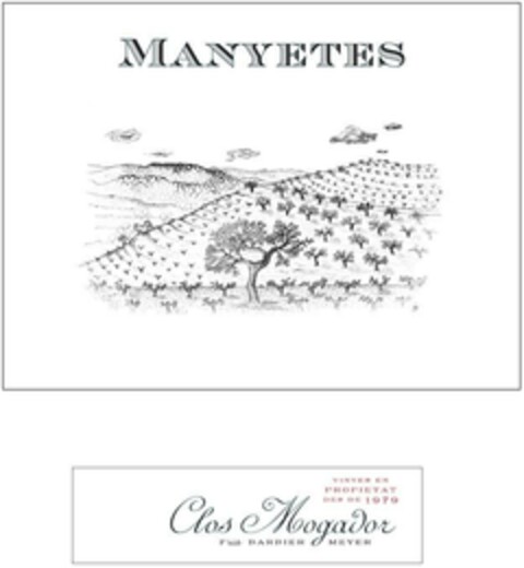 MANYETES Clos Mogador VINYES EN PROPIETAT DES DE 1979 FLIA BARBIER MEYER Logo (EUIPO, 02/05/2024)