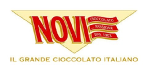 NOVI CIOCCOLATO PASSIONE DAL 1903 IL GRANDE CIOCCOLATO ITALIANO Logo (EUIPO, 08.04.2024)
