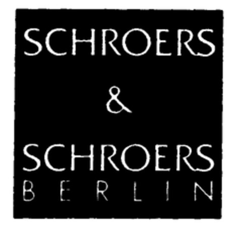 SCHROERS & SCHROERS BERLIN Logo (EUIPO, 12.03.1998)