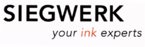 SIEGWERK your ink experts Logo (EUIPO, 20.06.2002)