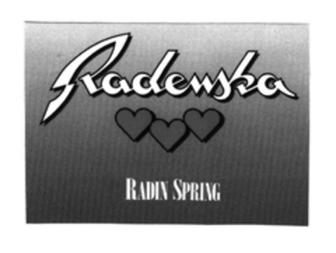 Radenska RADIN SPRING Logo (EUIPO, 02/14/2003)