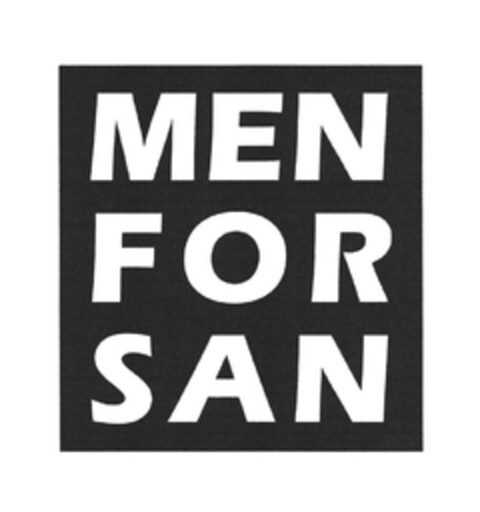 MEN FOR SAN Logo (EUIPO, 01.08.2005)