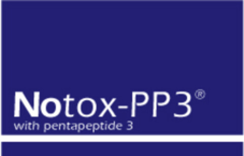 Notox-PP3 with pentapeptide 3 Logo (EUIPO, 02/08/2006)