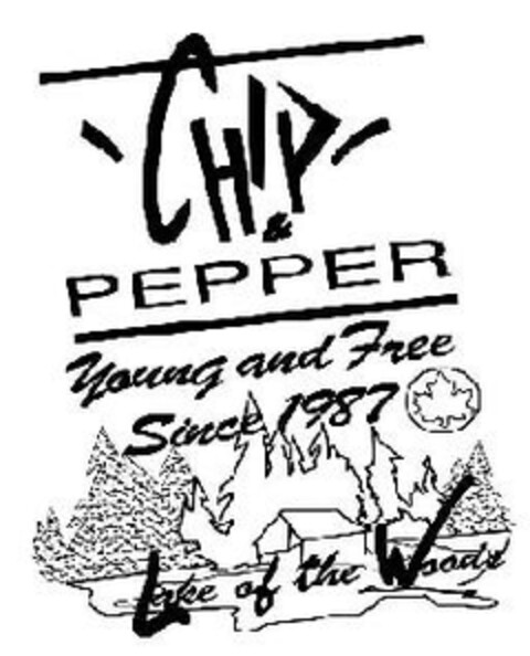 CHIP PEPPER Young and Free Since 1987 Lake of the Woods Logo (EUIPO, 02/13/2007)