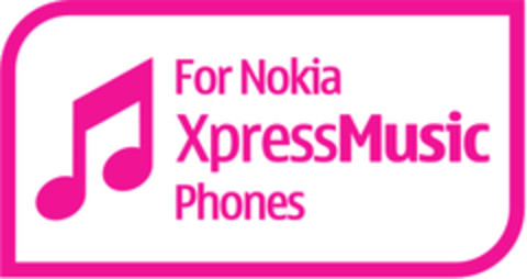 For Nokia XpressMusic Phones Logo (EUIPO, 26.06.2007)