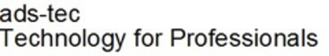 ads-tec Technology for Professionals Logo (EUIPO, 06/10/2015)