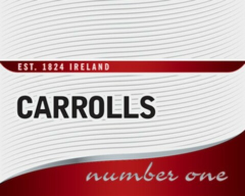 CARROLLS NUMBER ONE EST. 1824 IRELAND Logo (EUIPO, 18.04.2017)