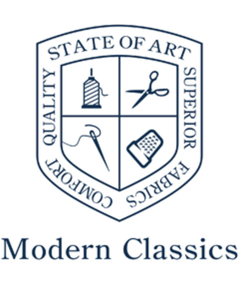 STATE OF ART SUPERIOR FABRICS COMFORT QUALITY Modern Classics Logo (EUIPO, 17.08.2017)