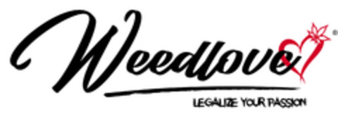 Weedlove legalize your passion Logo (EUIPO, 12/01/2017)