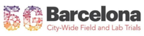 5G BARCELONA CITY-WIDE FIELD AND LAB TRIALS Logo (EUIPO, 07/25/2018)