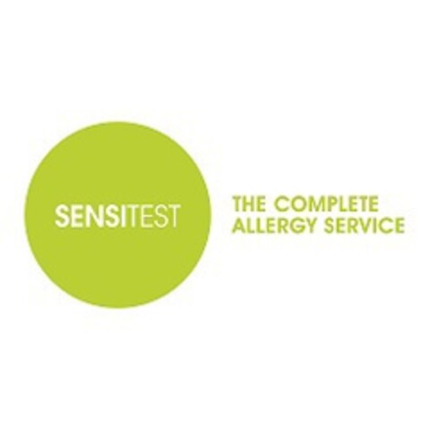 SENSITEST THE COMPLETE ALLERGY SERVICE Logo (EUIPO, 22.11.2018)