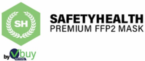 SH by Vbuy Germany SafetyHealth Premium FFP2 Mask Logo (EUIPO, 12/23/2022)