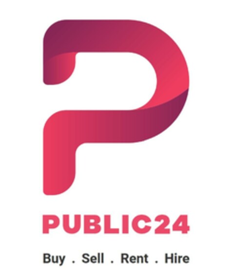 P PUBLIC24 Buy . Sell . Rent . Hire Logo (EUIPO, 03.08.2023)