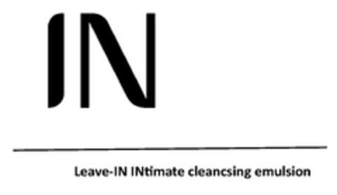 IN Leave-IN INtimate cleancsing emulsion Logo (EUIPO, 05/08/2024)