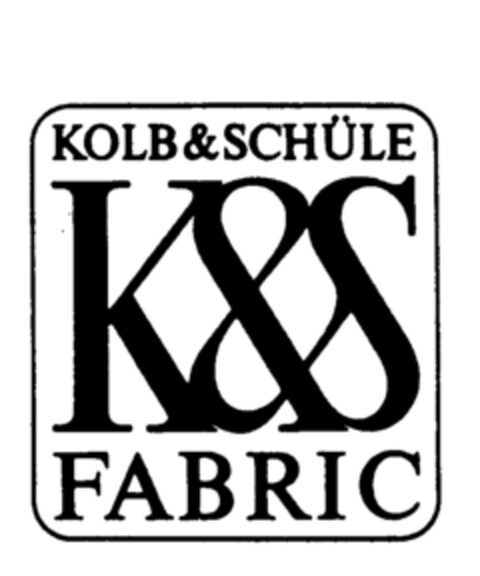 KOLB & SCHÜLE K&S FABRIC Logo (EUIPO, 01.04.1996)