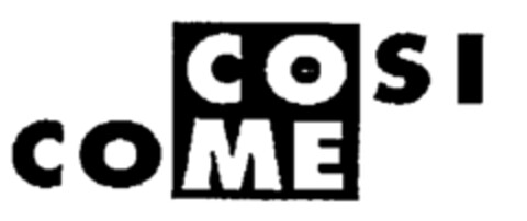 COSI COME Logo (EUIPO, 07/09/1998)