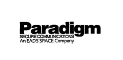 Paradigm SECURE COMMUNICATIONS An EADS SPACE Company Logo (EUIPO, 01/27/2006)