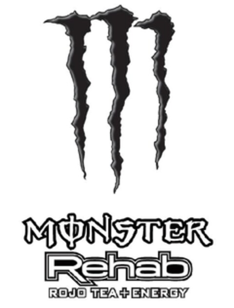 M MONSTER REHAB ROJO TEA + ENERGY Logo (EUIPO, 17.10.2011)