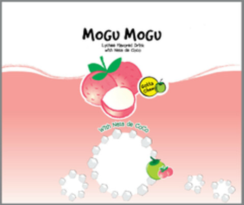 MOGU MOGU Lychee Flavored Drink with Nata de Coco Gotta Chew Logo (EUIPO, 10.11.2014)